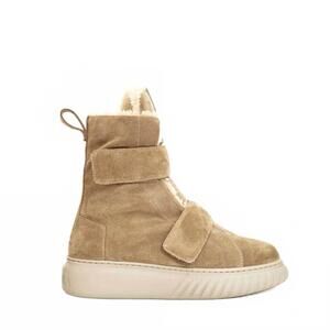 NEW ANDIA FORA women's thalia montane shearling boot in beige